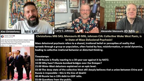 Christoforou MI6 SAS, Mercouris JD MI6, Johnson CIA: Collective Woke West Panic, is in State of Mass Delusional Psychosis!