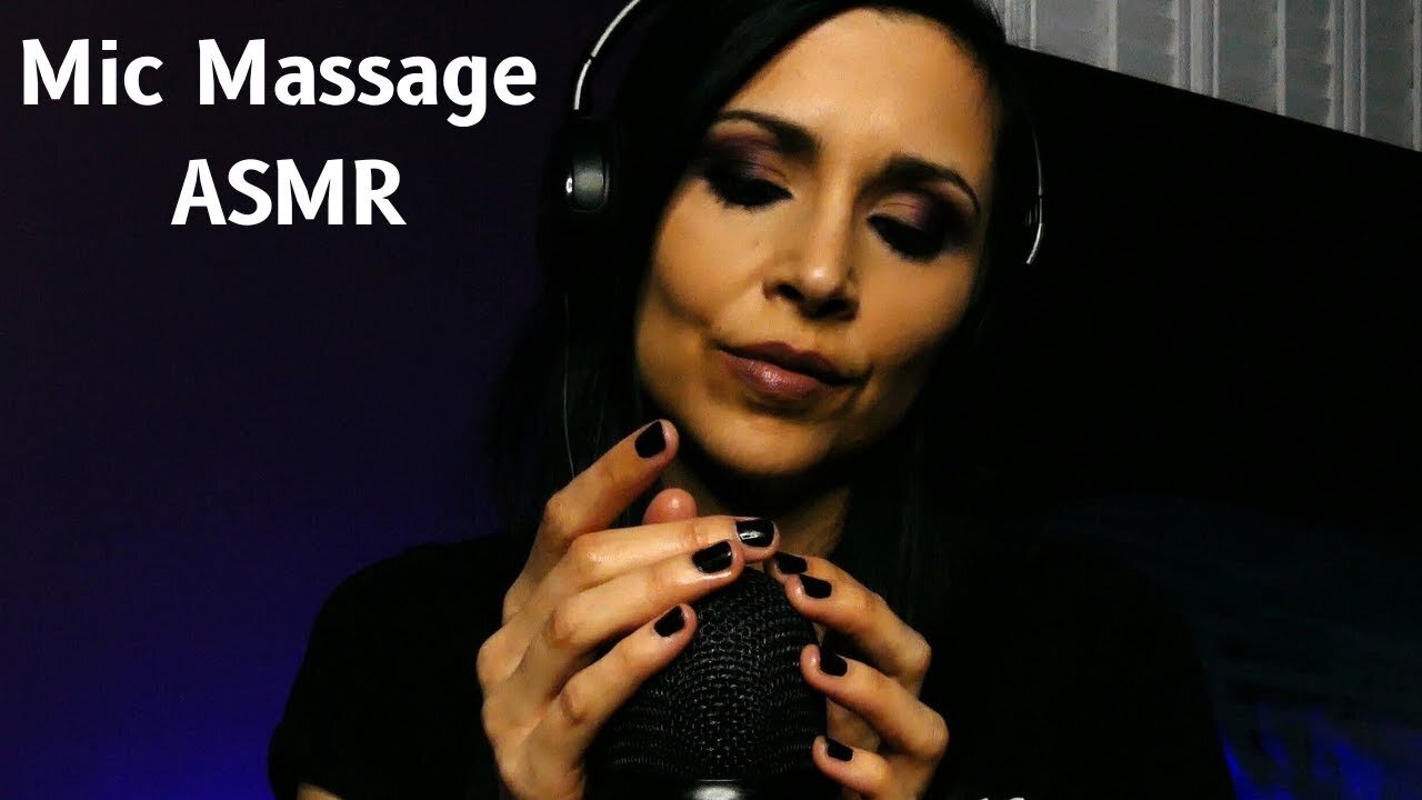 ASMR Lotion Mic Massage (whispers, tongue clicking, brushing)