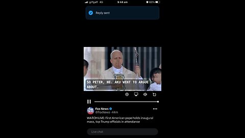First American Pope Holy Mass