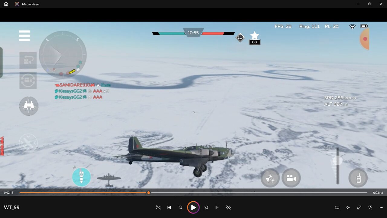 War Thunder Russian bomber - Pe-8 gameplay