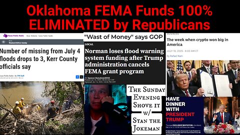 Weather Emergency Funds "Waste of Money" Says Oklahoma Republicans Who Cut FEMA 100%