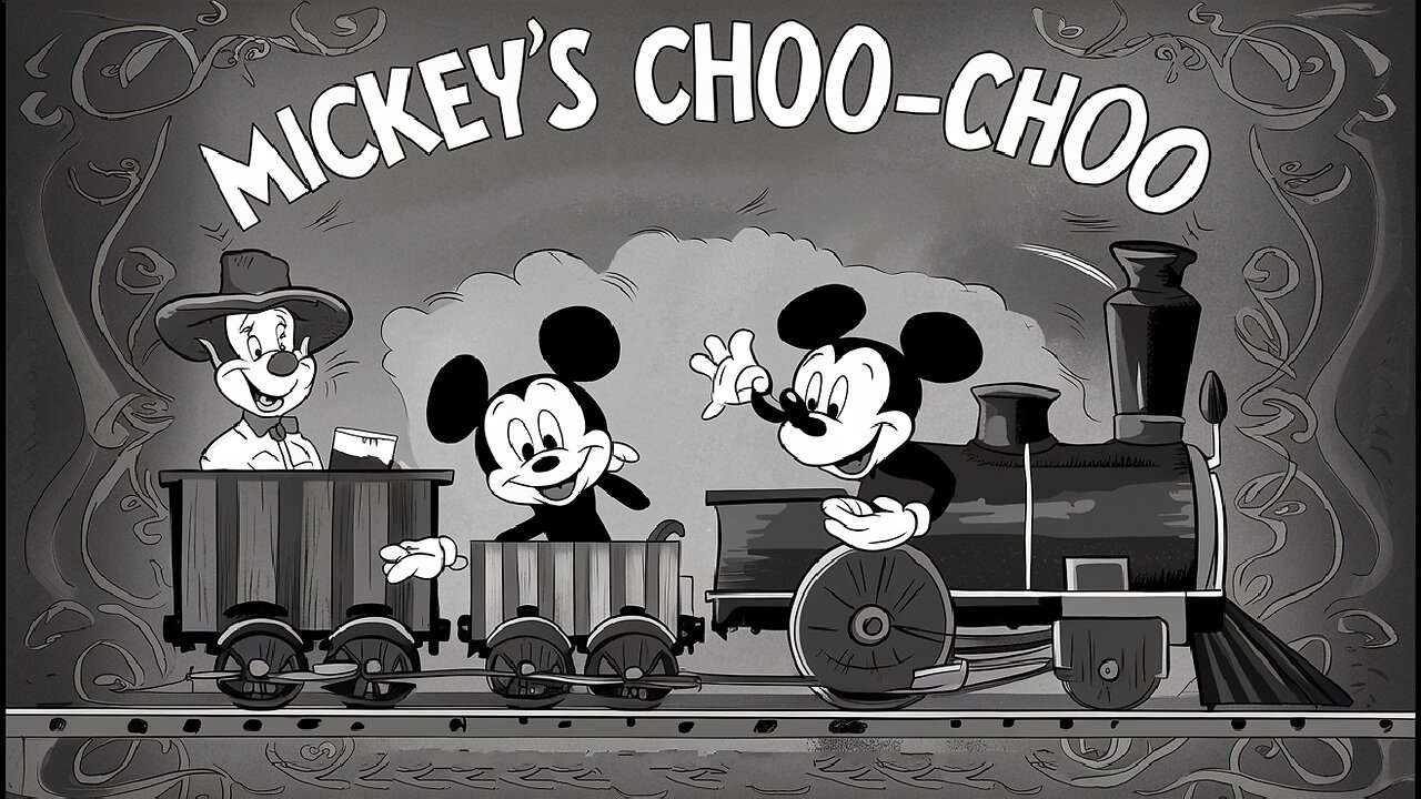 MICKEY'S CHOO CHOO (1929) Animation, Comedy, Romance | Short | Free Movie