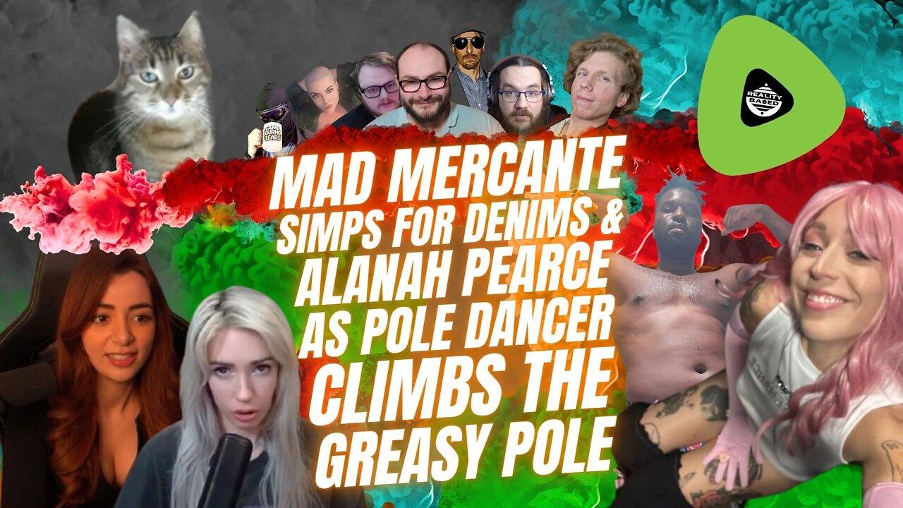 Mad Mercante SIMPS for Denims & Alanah Pearce, As Pole Dancer CLIMBS The Greasy Pole