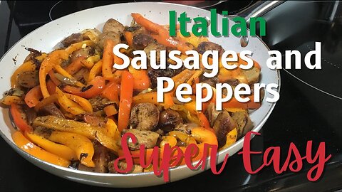 🌶️ Mouthwatering BEST Italian SAUSAGES AND PEPPERS | Ready in Minutes | Super Easy 🌶️