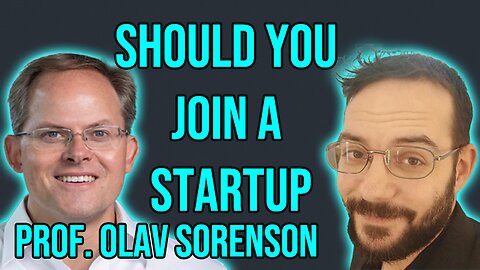 Prof Sorenson on Income and Opportunities in a StartUp
