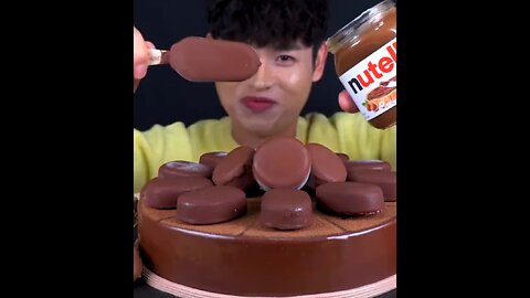 Chocolate, ice cream, Desserts mukbang