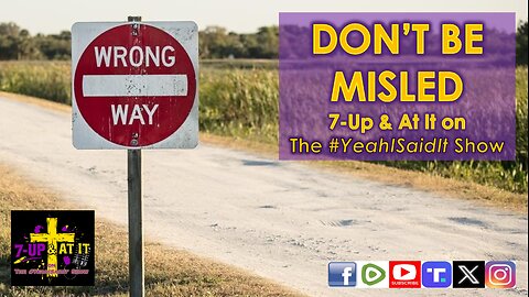 WORD OF THE DAY: GALATIANS 6:7 - DON'T BE MISLED