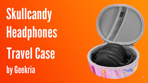 Skullcandy Over-Ear Headphones Travel Case, Hard Shell Headset Carrying Case | Geekria