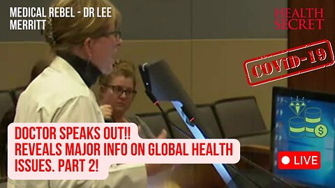 DOCTOR SPEAKS OUT ON MAJOR GLOBAL ISSUES!