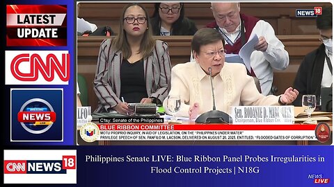 Philippines Senate LIVE: Blue Ribbon Panel Probes Irregularities in Flood Control Projects | N18G
