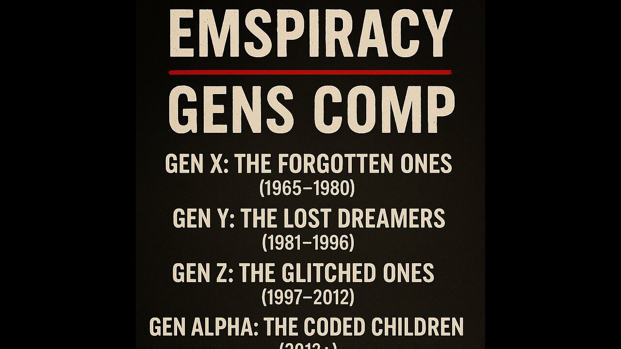 The Generations Were Never Lost, Gen X, Millennials & the Spark They Tried to Kill
