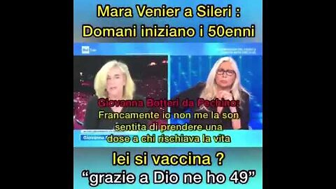 PUNTURA GENICA; SILERI ARRIVA A DIRE DI ESSERE CONTENTO DI NON AVER ANCORA COMPIUTO 50 ANNI