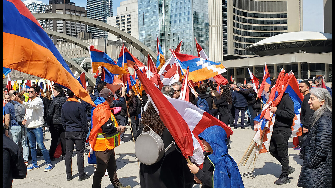 2025 Armenian Genocide Remembrance Day In Toronto Canada.