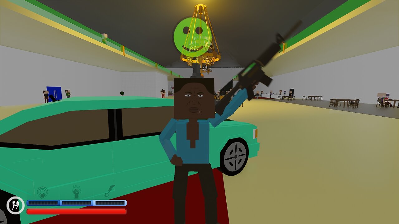 Playing Paint The Town Red Steam Workshop level maps and video games - (No Commentary).