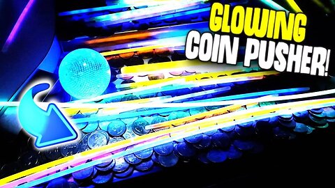 GLOW IN THE DARK COIN PUSHER?!?