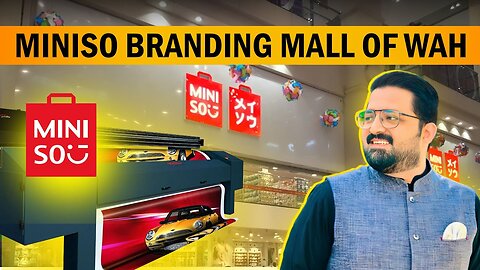 Complete Vinyl Printing & Pasting For (Miniso) At Mall of Wah