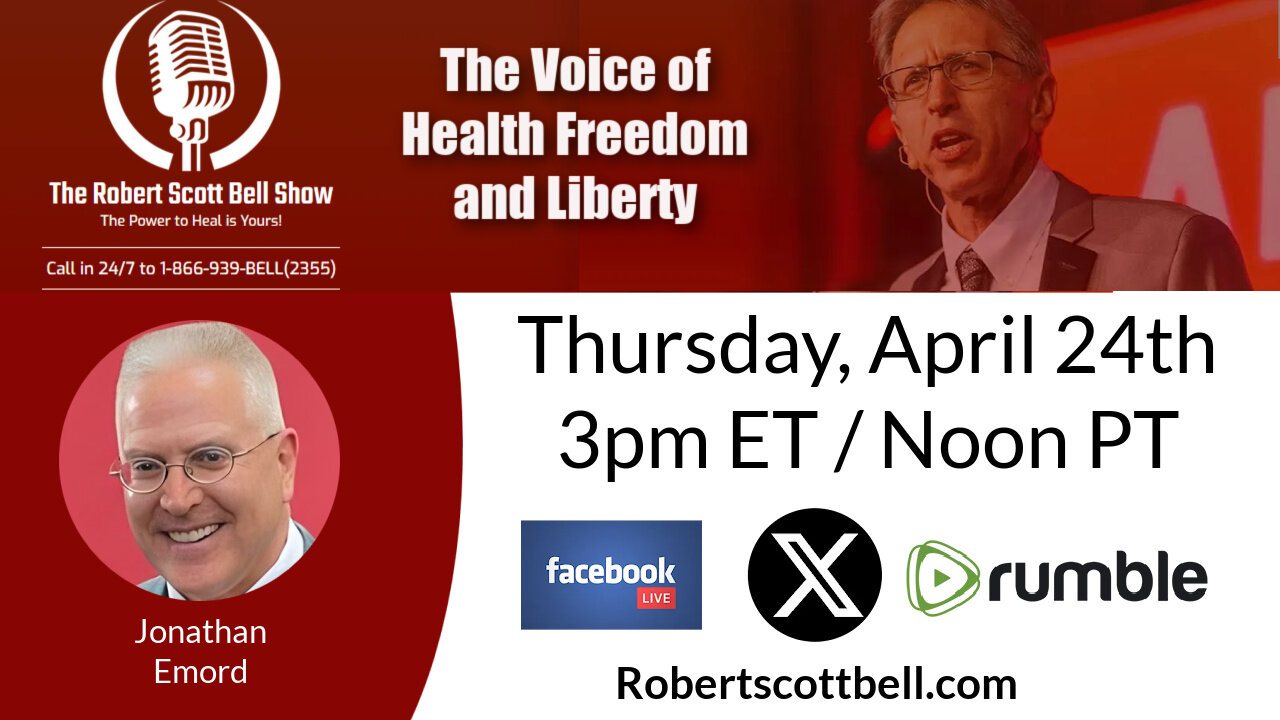 Jonathan Emord, Homeopathy attacked, Safety Extremism, Klaus Schwab Resignation, Zen Honeycutt - The RSB Show 4-24-25