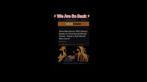 We'll Burn Your Books Again