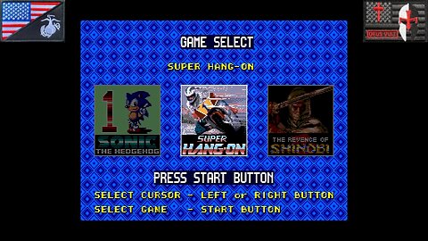 6-PAK: Super Hang-On (Sega Genesis - Attract Mode) [NA Version]