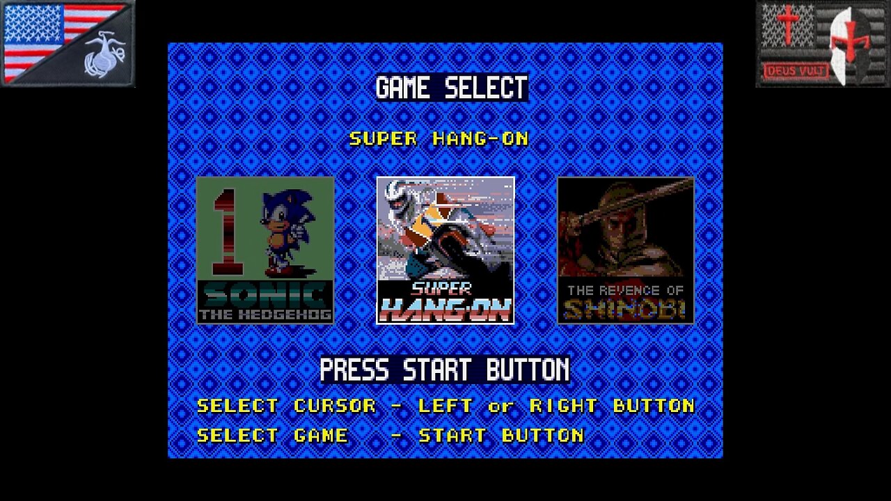 6-PAK: Super Hang-On (Sega Genesis - Attract Mode) [NA Version]