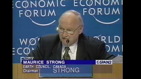 "Unmasking Maurice Strong: The Climate Hoax Architect at Davos 1998 – WEF Insights"