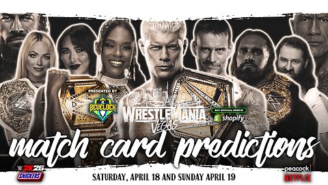 WWE WrestleMania 42 - Match Card Predictions