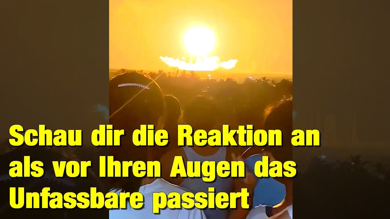 Diese Mädchen können es nicht glauben als vor ihren Augen eine künstliche Sonne aufsteigt