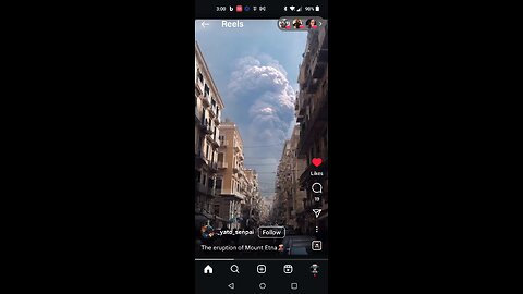 Volcano Etna Erupts