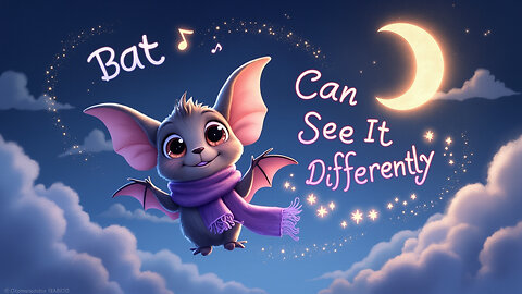 Bat Can See It Differently 🦇🌙 | Upbeat Nighttime Pop Song for Kids