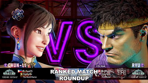 Kuya Kalbo SF6 Ranked Roundup. Chun Li Master Rank [Hori Fight Stick]