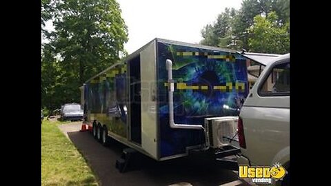 Like-New 2019 30' Mobile Video Gaming Trailer with Amazing LED Interior Lighting