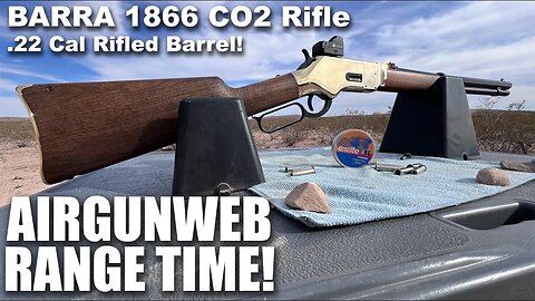 .22 Cal Rifled Barrel Testing in the BARRA 1866 Lever Action CO2 BB Rifle with Hawke Reflex Sight