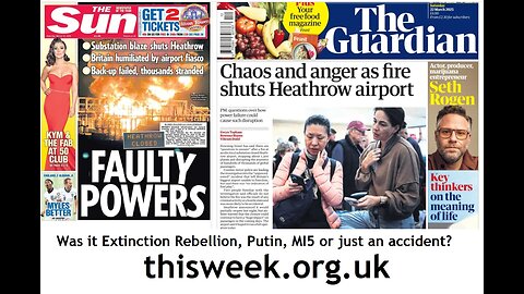 Was it XR, Putin, MI5 or accidental? Electric substation fire turns off Heathrow auto passport gates