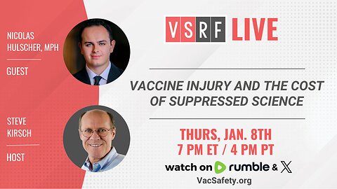 VSRF Live #209: Vaccine Injury and The Cost of Suppressed Science