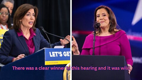 Elise Stefanik destroys Kathy Hochul and it is marvelous
