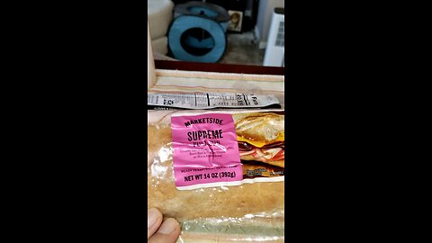Eating Marketside Supreme Full Sub, Dbn, MI, 7/13/2025