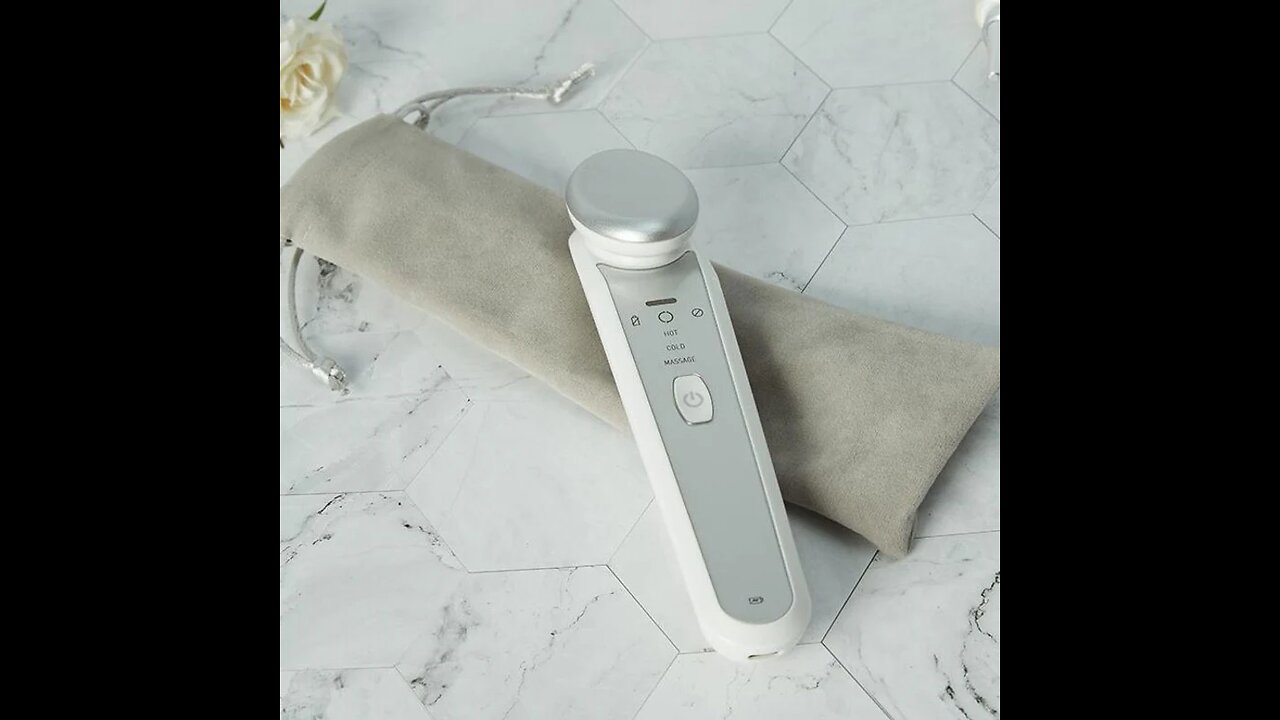 Portable Rechargeable Eye Massager, with Cool & Heat Options, Rotatable Head & Sonic Vibration