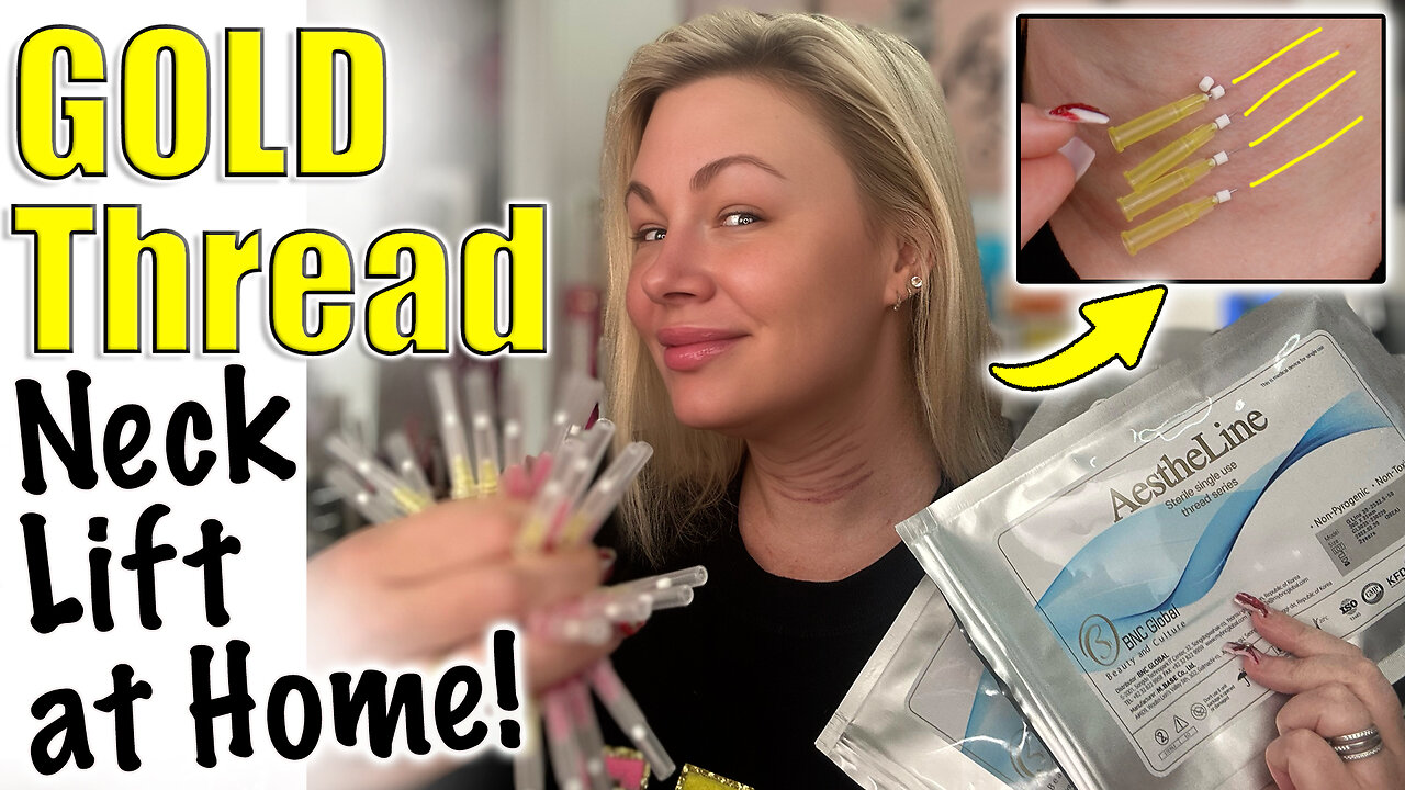 Gold Thread Neck Lift at Home! AceCosm.com and code Jessica10 Saves you Money