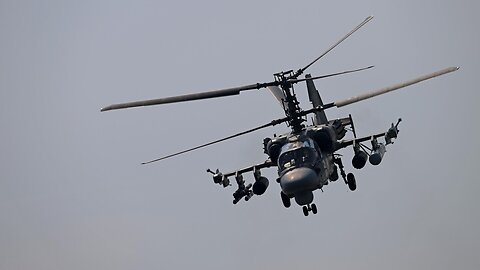 Russian KA-52 Shots Down Ukrainian Drone
