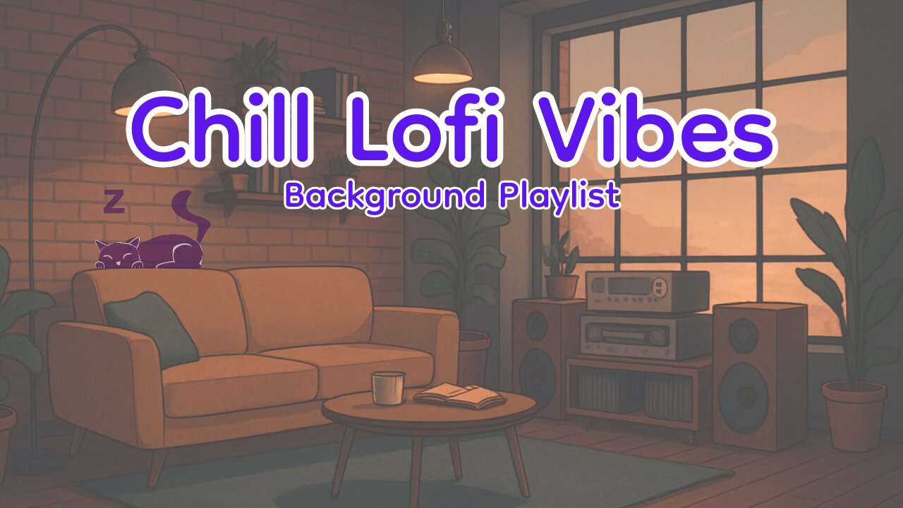 🌙 Dreamy Chill Lofi Hip Hop – 50 Min Background Music for Studying, Relaxing, Sleeping ☁️🎧