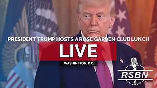 LIVE REPLAY: President Trump Hosts a Rose Garden Club Lunch - 10/21/25