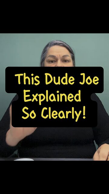 This Dude Joe Explained Clearly 😅