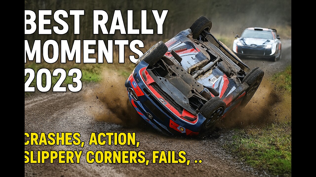 Best Rally Moments 2023 | Crashes, Action, Slippery Corners, Fails, ...