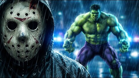 HULK vs JASON VOORHEES - Full Fight (4K AI Horror