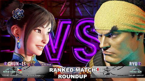 Kuya Kalbo SF6 Ranked Roundup. Chun Li Master Rank [Hori Fight Stick]
