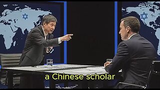 Chinese scholar forcefully confront Israeli military attaché