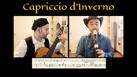 Capriccio d'Inverno for Guitar & Flute - 432Hz - (With Score)