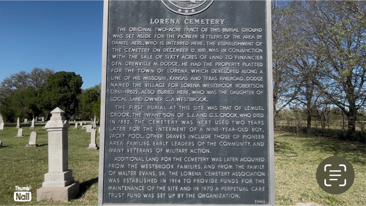 (03/20/2025) OLD LORENA AND LORENA CEMETERY
