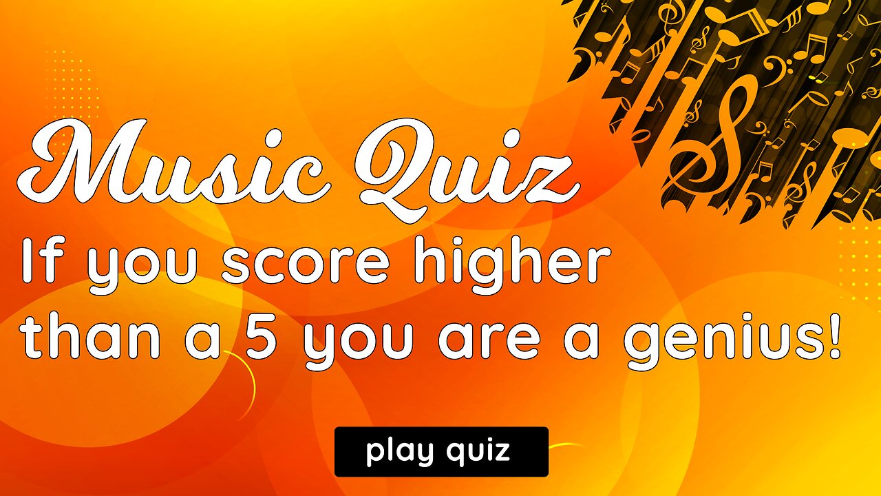 Challenging Music Quiz