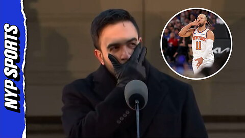 Mayor Zohran Mamdani gives a shout out Knicks star Jalen Brunson at inauguration address